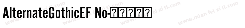 AlternateGothicEF No字体转换